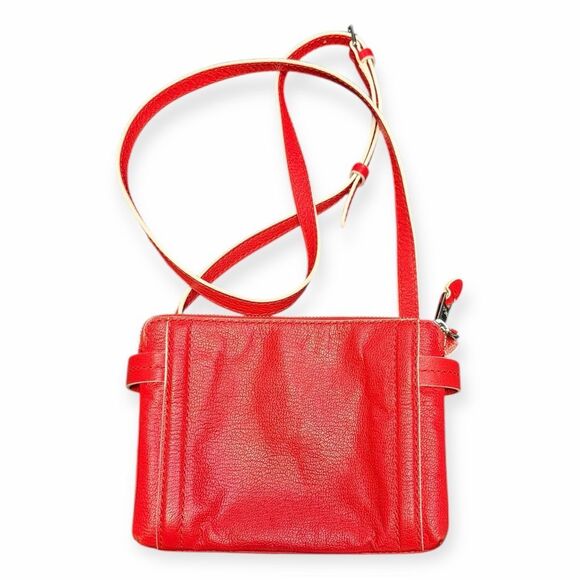 FOSSIL Women’s Red Leather Crossbody Bag - Picture 1 of 7